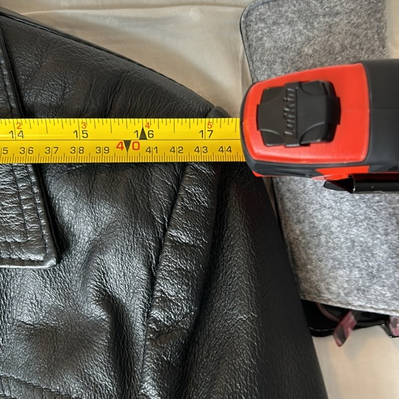 Women’s Black Leather Jacket- Small - Picture 4 of 5